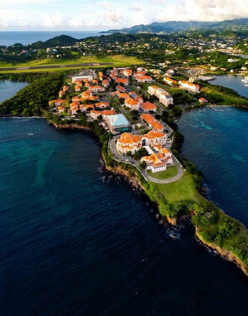 Top view of St. George's Grenada