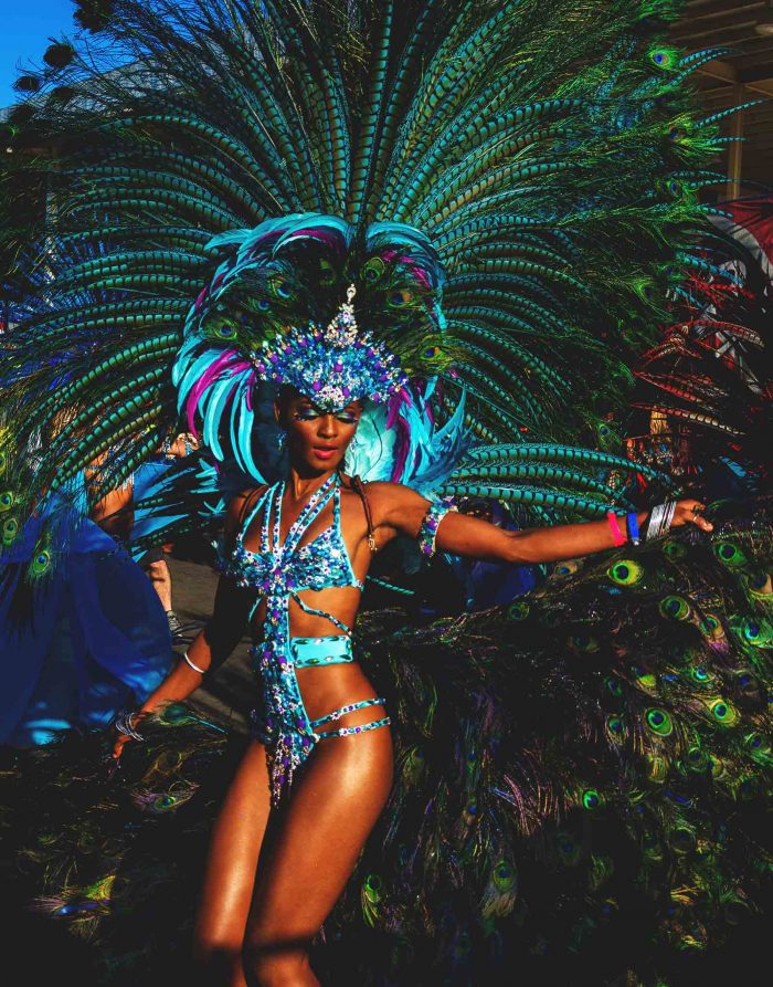 Grenadian woman dancing